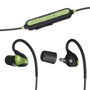 ISO Tunes PRO Aware Bluetooth Earbuds - Safety Green, Ambient Listening Technology